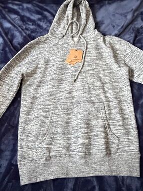 Cozy Grey Marled Hoodie Sweatshirt
